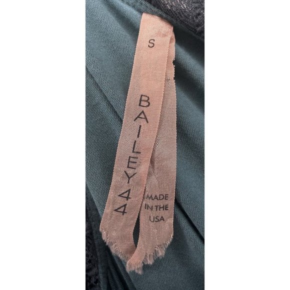 Anthropologie Bailey 44 Column Tiered Bodycon Lace Layer Small Dress Gray Green - Picture 6 of 6